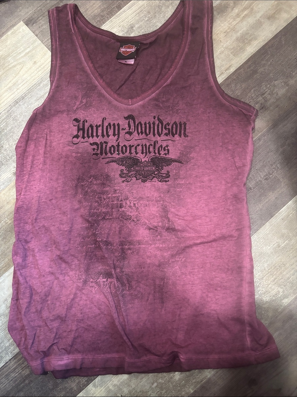 Harley-Davidson purple tank Golden Road Tank Top